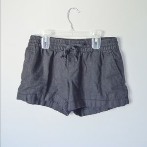 Black cotton shorts